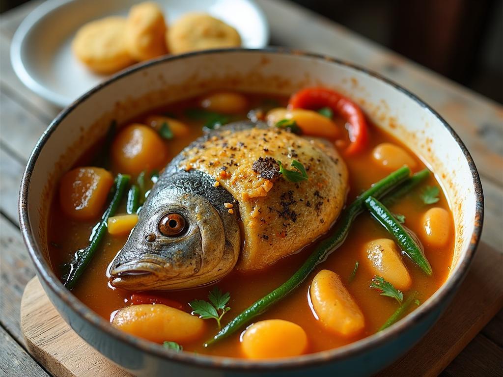Boiled Fish & Johnny Cake
