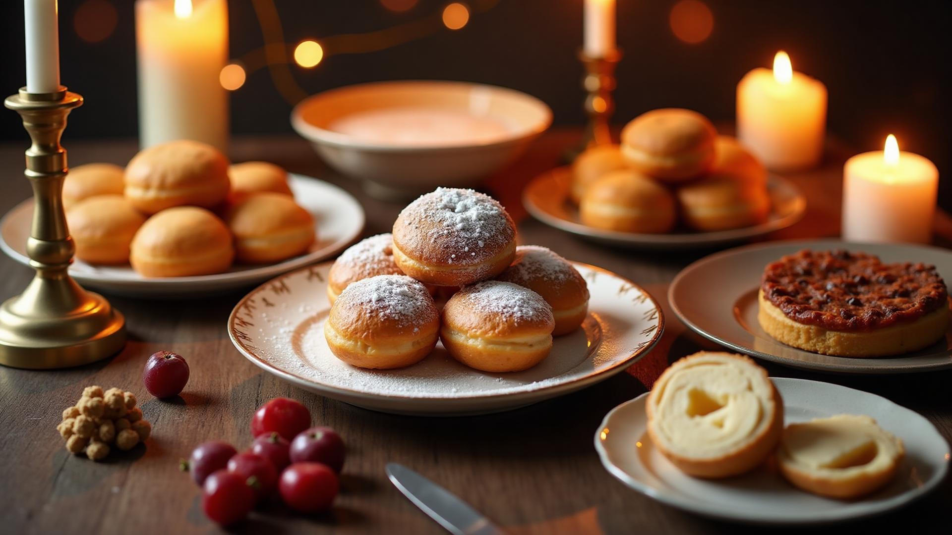 Traditional Hanukkah and Kwanzaa desserts