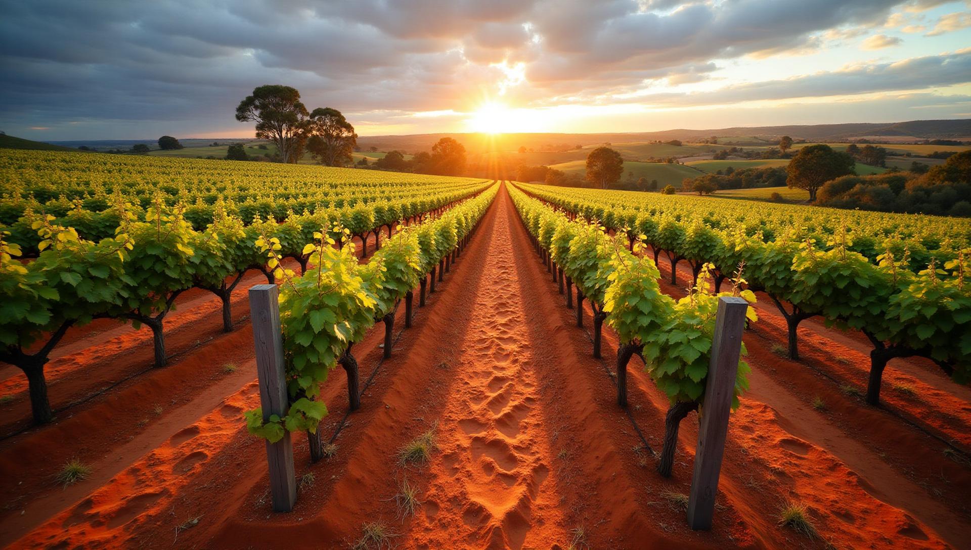 Australia wine region vineyard landscape