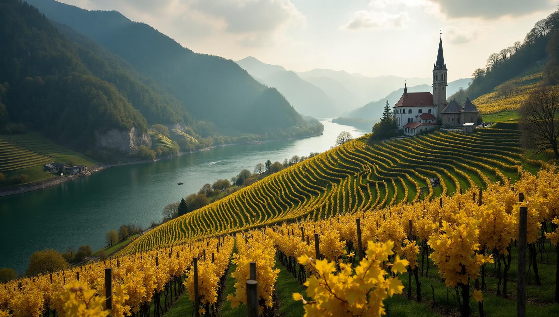 Austria wine region vineyard landscape