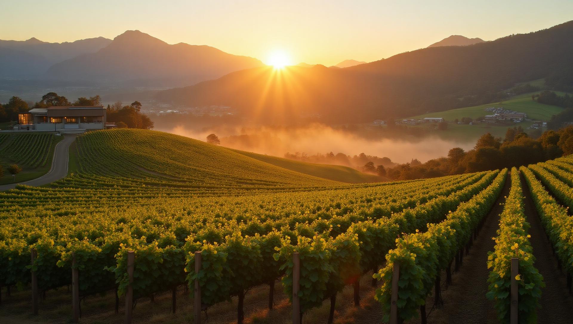 California wine region vineyard landscape