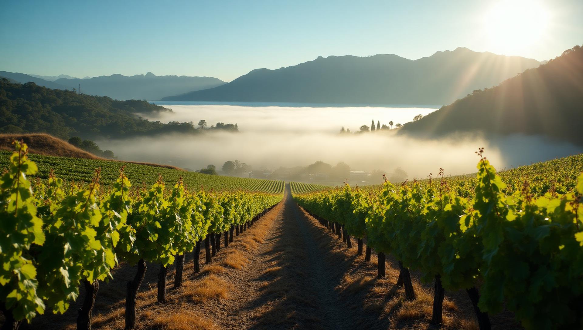 Chile wine region vineyard landscape