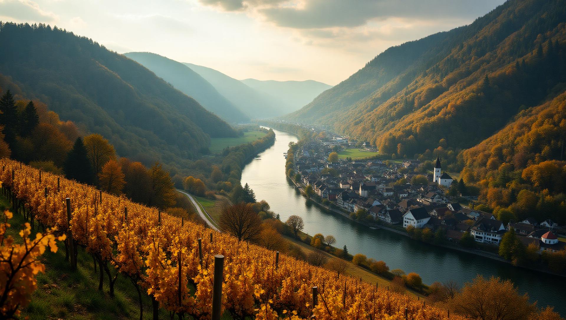 Germany wine region vineyard landscape