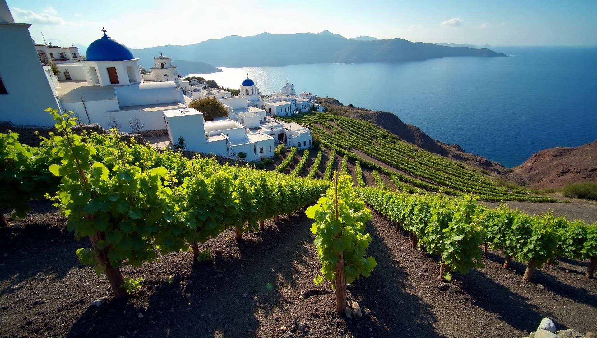 Greece wine region vineyard landscape