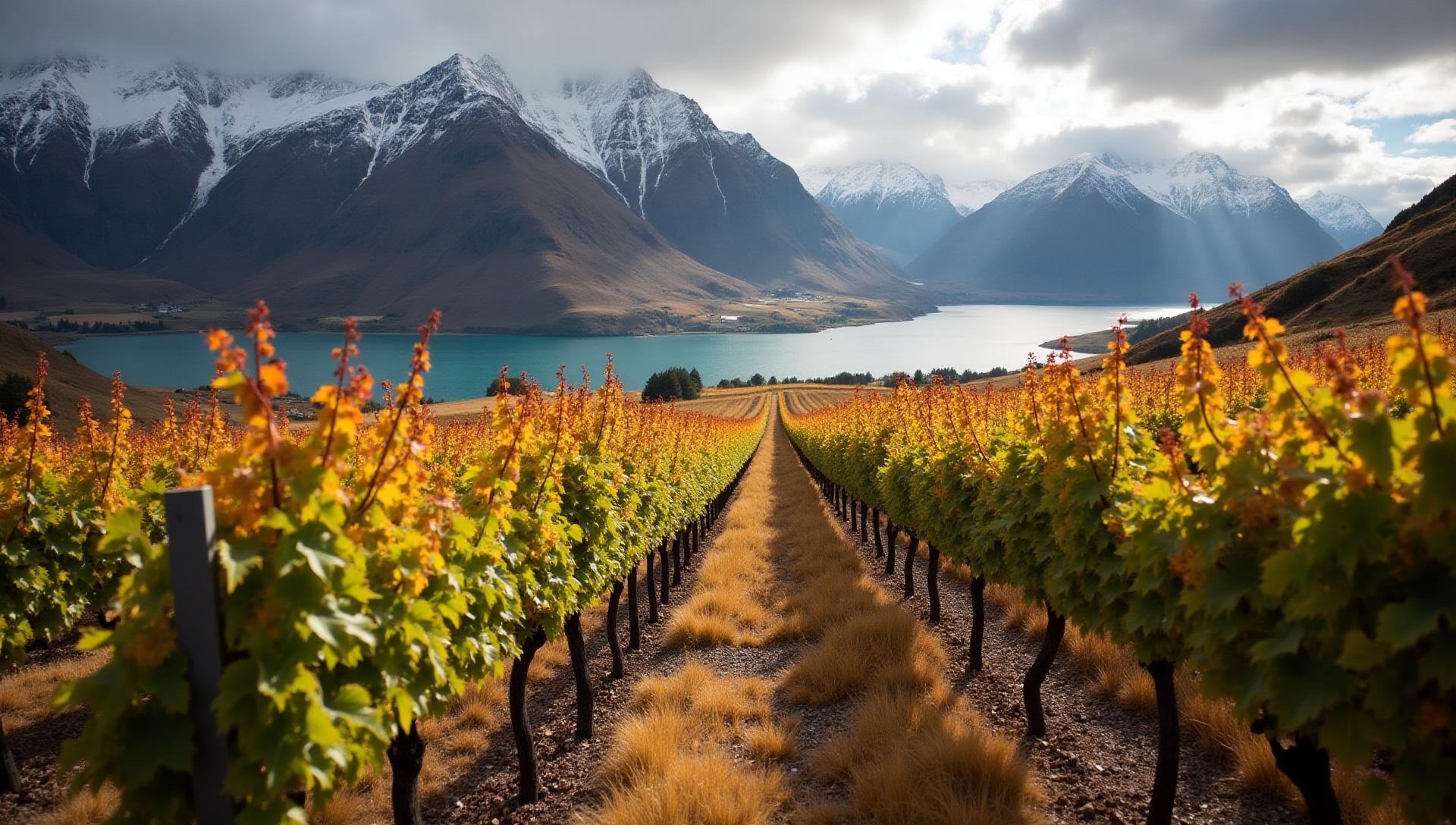 New Zealand wine region vineyard landscape