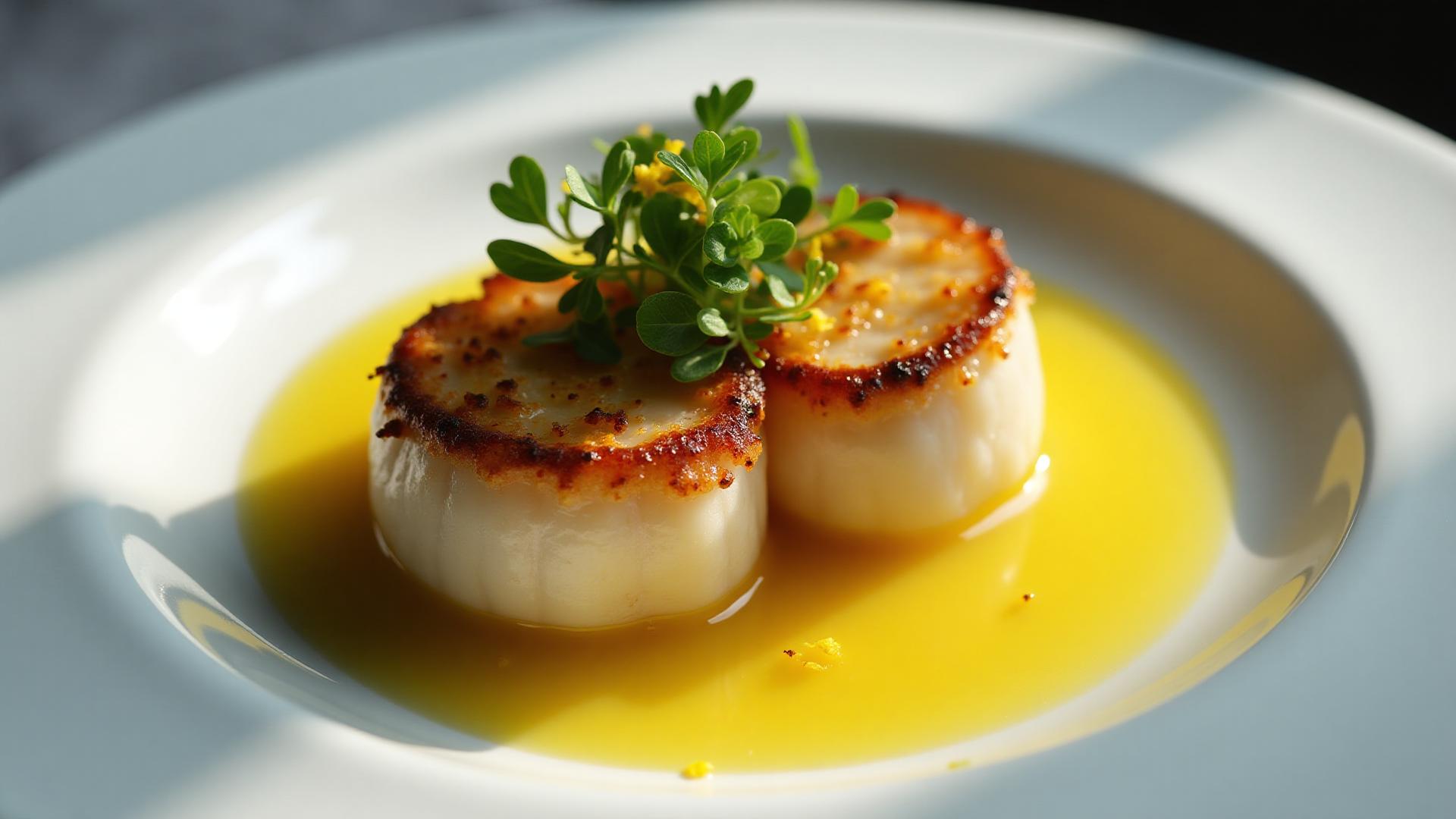 Seared Scallops with Lemon Butter