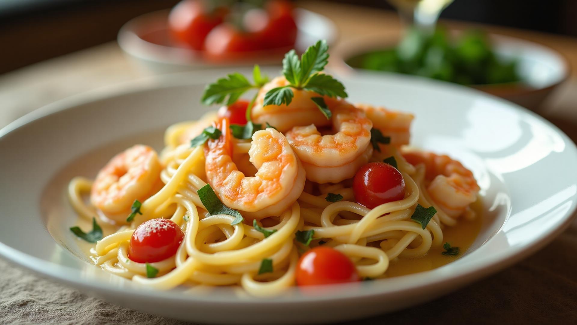 Garlic Butter Shrimp Pasta