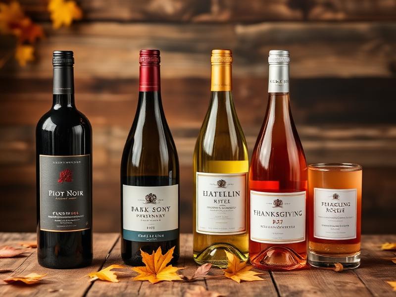 Collection of premium Thanksgiving wine bottles
