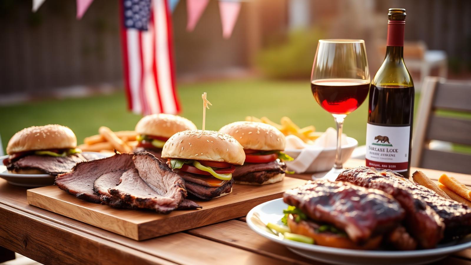 United States signature dish: BBQ brisket & burgers
